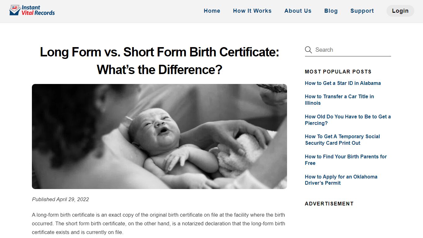 Long Form vs. Short Form Birth Certificate: What's the Difference?